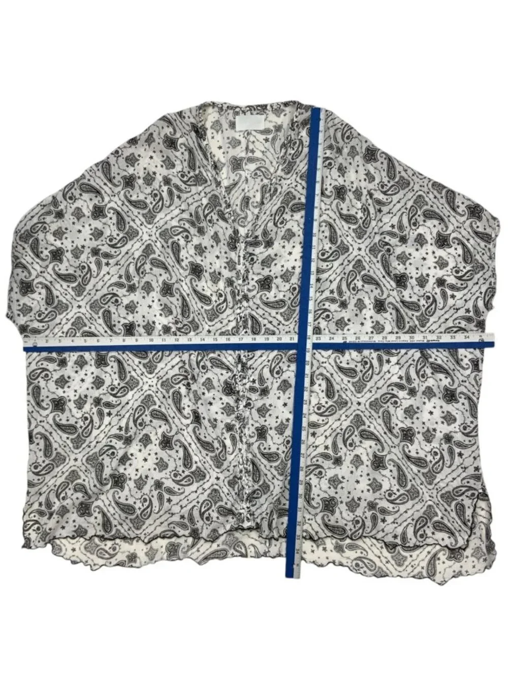 Zadig & Voltaire Raba Print Tunic Dress Swim Cover Up M Paisley Oversized